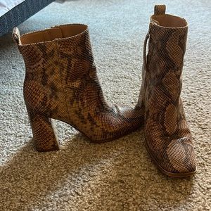 Sam Edelman Snakeskin booties